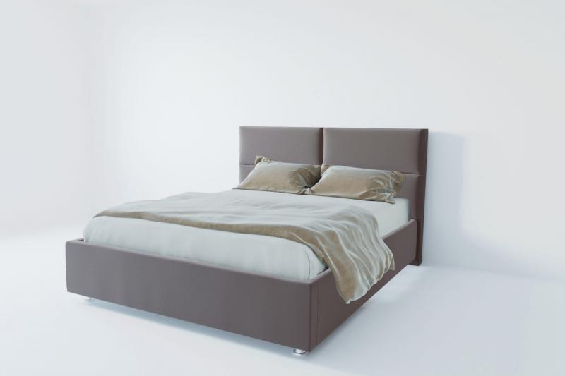 Мягкая интерьерная кровать "Корсика" с ортопедическими латами (металл)