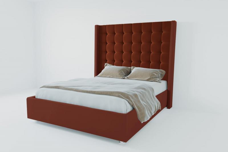 Мягкая интерьерная кровать "Венеция Люкс" с ортопедическими латами (металл)