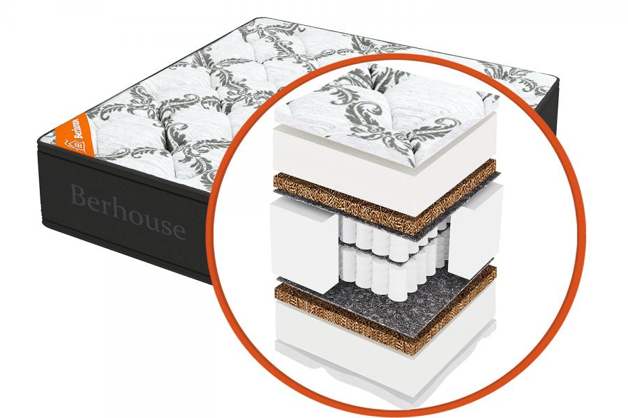 Матрас "Mega mult холкон-кокос Black&White"