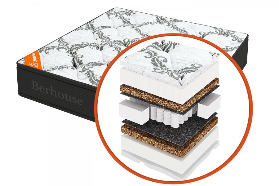 Матрас "Mega зима-лето Black&White" (Berhouse)