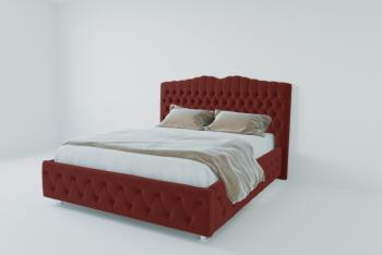 Мягкая интерьерная кровать "Нягань" с подъемным механизмом
